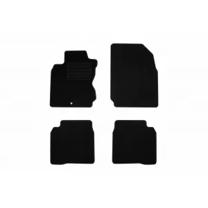 Textile floor mats by Rigum suitable for Nissan Note 2006-2013, set of 4 pieces, black