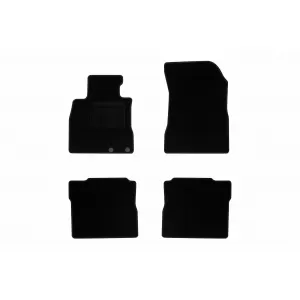 Textile floor mats by Rigum suitable for Nissan Note 2013-2020, set of 4 pieces, black