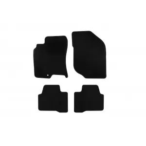 Textile floor mats by Rigum suitable for Nissan X-Trail 2001-2007, set of 4 pieces, black