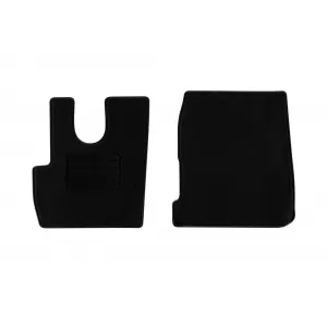 Textile floor mats by Rigum suitable for DAF CF Euro 6 after 2014, set of 2 pieces, black
