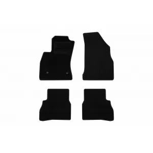 Textile floor mats by Rigum suitable for Fiat Doblo after 2010, set of 4 pieces, black
