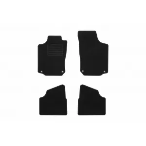 Textile floor mats by Rigum suitable for Opel Corsa C 2000-2006, set of 4 pieces, black