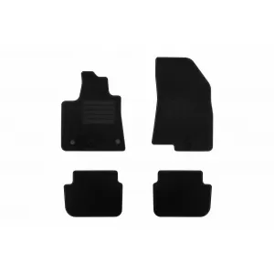 Textile floor mats by Rigum suitable for Dacia Logan after 2021, set of 4 pieces, black