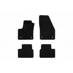 Textile floor mats by Rigum suitable for Opel Meriva 2010-2017, set of 4 pieces, black