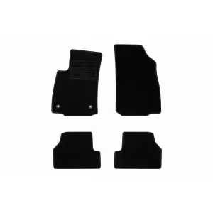Textile floor mats by Rigum suitable for Chevrolet Trax 2012-2020, set of 4 pieces, black