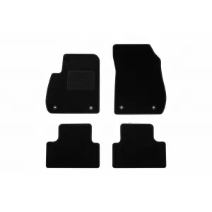 Textile floor mats by Rigum suitable for Opel Zafira C 2011-2019, set of 4 pieces, black