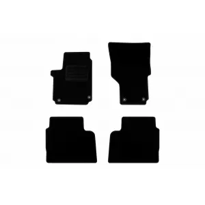 Textile floor mats by Rigum suitable for Volkswagen Amarok 2010-2020, set of 4 pieces, black
