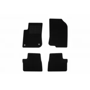 Textile floor mats by Rigum suitable for Peugeot 2008 2013-2020, set of 4 pieces, black