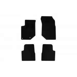 Textile floor mats by Rigum suitable for Citroen C4 after 2021, set of 4 pieces, black