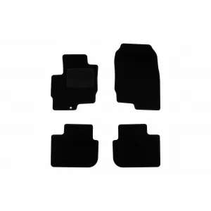 Textile floor mats by Rigum suitable for Mitsubishi Colt 2004-2012 5 doors, set of 4 pieces, black