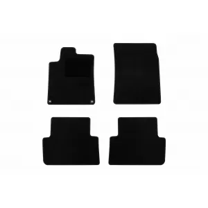 Textile floor mats by Rigum suitable for Peugeot 407 2004-2011, set of 4 pieces, black
