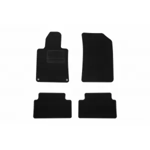 Textile floor mats by Rigum suitable for Peugeot 508 2011-2019, set of 4 pieces, black