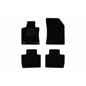 Textile floor mats by Rigum suitable for Peugeot 508 after 2019, set of 4 pieces, black