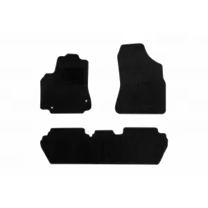 Mochete textile de la Rigum potrivite pentru Citroen Berlingo, Peugeot Partner 2008-2019, set de 3 bucăți, negru