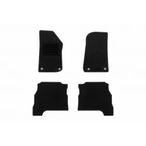 Textile floor mats by Rigum suitable for Jeep Gladiator after 2020, set of 4 pieces, black