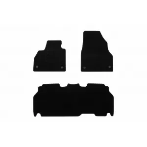 Textile floor mats by Rigum suitable for Mercedes Citan W415 2012-2020 5m, set of 4 pieces, black
