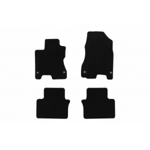 Textile floor mats by Rigum suitable for Renault Koleos 2008-2015, set of 4 pieces, black