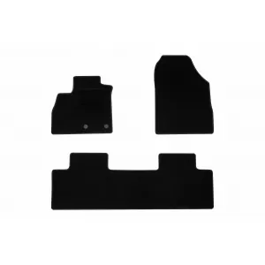 Textile floor mats by Rigum suitable for Renault Scenic after 2016, set of 4 pieces, black