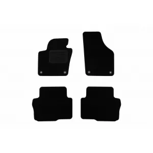 Textile floor mats by Rigum suitable for Seat Alhambra after 2010, set of 4 pieces, black