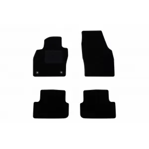Textile floor mats by Rigum suitable for Seat Arona after 2017, set of 4 pieces, black