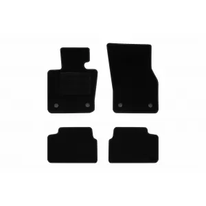 Textile floor mats by Rigum suitable for Mini Cooper 5 doors after 2013, set of 4 pieces, black