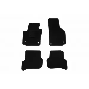 Mochete textile de la Rigum potrivite pentru Seat Altea 2009-2015, set de 4 bucăți, negru