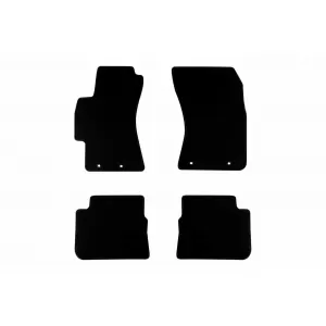 Textile floor mats by Rigum suitable for Subaru Impreza 2007-2018, set of 4 pieces, black
