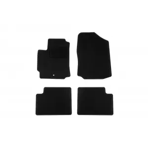 Textile floor mats by Rigum suitable for Subaru Justy 2008-2011, set of 4 pieces, black