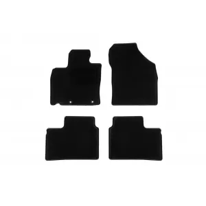 Textile floor mats by Rigum suitable for Suzuki Ignis after 2017, set of 4 pieces, black