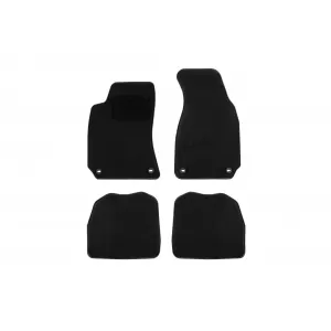 Textile floor mats by Rigum suitable for Skoda Superb I 2001-2008, set of 4 pieces, black