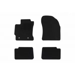 Textile floor mats by Rigum suitable for Toyota Auris 2013-2018, set of 4 pieces, black