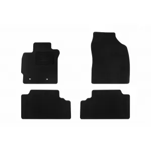 Mochete textile de la Rigum potrivite pentru Toyota Auris 2006-2013, Corolla E140 2007-2013, set de 4 bucăți, negru