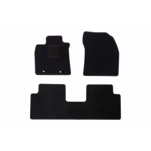 Textile floor mats by Rigum suitable for Toyota Avensis 2009-2018, set of 4 pieces, black