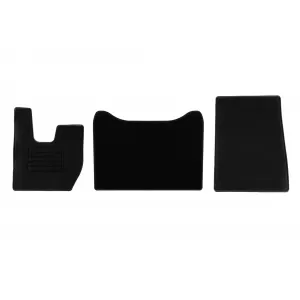 Textile floor mats by Rigum suitable for Iveco S-Way after 2019, set of 3 pieces, black