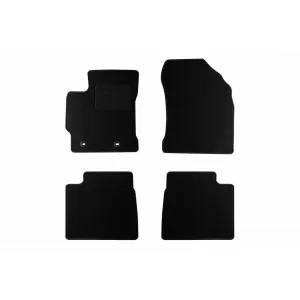 Textile floor mats by Rigum suitable for Toyota Corolla E170 2013-2019, set of 4 pieces, black