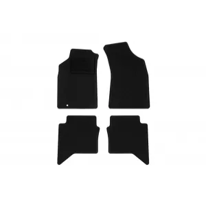 Mochete textile de la Rigum potrivite pentru Toyota Hilux 2005-2016 cu cabina simplă, set de 4 bucăți, negru