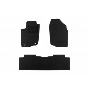Textile floor mats by Rigum suitable for Toyota RAV4 2013-2019, set of 3 pieces, black