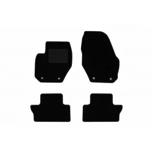 Textile floor mats by Rigum suitable for Volvo S60 2011-2018, set of 4 pieces, black
