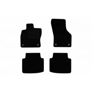 Textile floor mats by Rigum suitable for Volkswagen Arteon after 2017, set of 4 pieces, black