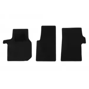 Textile floor mats by Rigum suitable for Volkswagen Crafter after 2017, set of 3 pieces, black