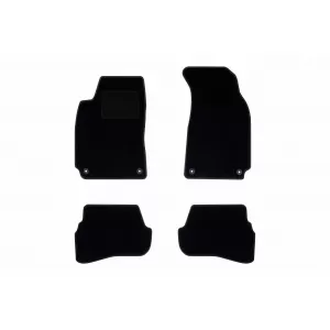 Textile floor mats by Rigum suitable for Volkswagen Passat B5 1997-2005, set of 4 pieces, black