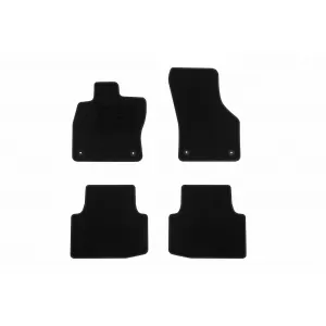 Textile floor mats by Rigum suitable for Volkswagen Passat B8 after 2014, set of 4 pieces, black