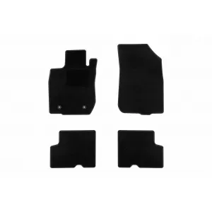 Textile floor mats by Rigum suitable for Dacia Duster 4x2 2010-2018, set of 4 pieces, black