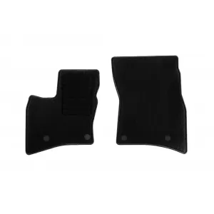 Textile floor mats by Rigum suitable for Land Rover Defender 110 after 2020, set of 3 pieces, black