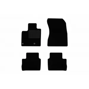 Textile floor mats by Rigum suitable for Nissan Qashqai after 2021, set of 4 pieces, black