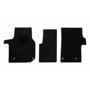 Textile floor mats by Rigum suitable for MAN TGE after 2017, set of 2 pieces, black