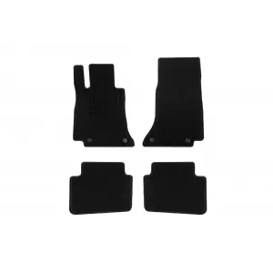 Textile floor mats by Rigum suitable for Mercedes C class W206 after 2021, set of 4 pieces, black