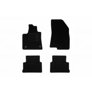 Textile floor mats by Rigum suitable for Dacia Jogger after 2022, set of 4 pieces, black