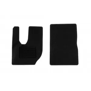 Textile floor mats by Rigum suitable for Renault Trucks T after 2015, set of 2 pieces, black
