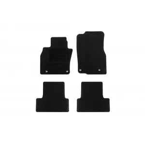Textile floor mats by Rigum suitable for Mazda CX-60, CX-60 PHEV after 2022, set of 4 pieces, black